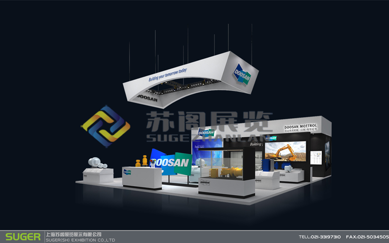 在上海新國際展館搭建有吊頂結構的展臺需要注意哪些方面呢