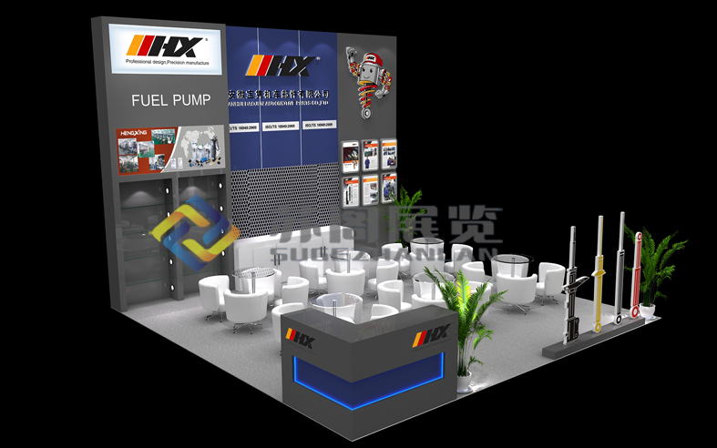 上海汽車零部件展臺設計搭建特點