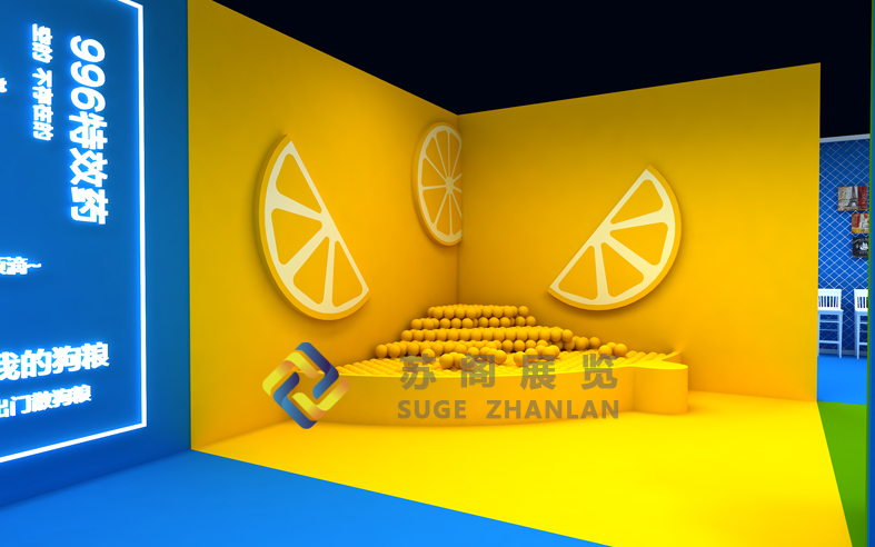 展廳展柜表面材質可以選用進口墻面貼紙